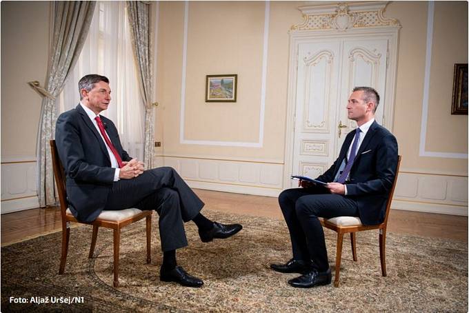 Pogovor predsednika Pahorja za N1 o razmerah v BiH in o sreanju Jane in Dodika
